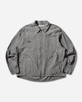 Men's Linen-Ramie Blend Cotton Jacket White / Black