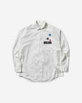 Men's Patches Longsleeve Shirt White
