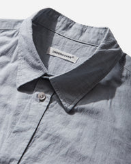 Men's Paneled Cotton Shirt Navy Stripe