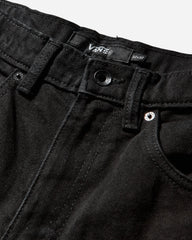 Men's Check-5 Baggy Denim Pants Black