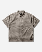 Men's Larkspur Mini Plaid Shirt Oatmeal / Demitasse