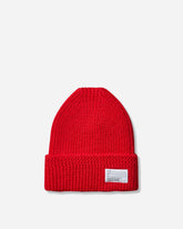 Knit Wool Beanie Red