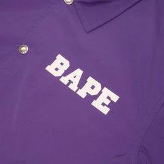 A Bathing Ape College Coach Jacket (Purple)