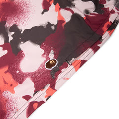 A Bathing Ape Map Camo Regular Fit Beach Shorts (Red)