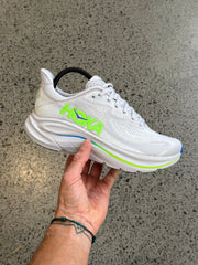 Hoka Clifton 10 Ash Grey Neon Green Men's