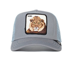 Goorin Bros Trucker Hat 'The King Lion' Grey
