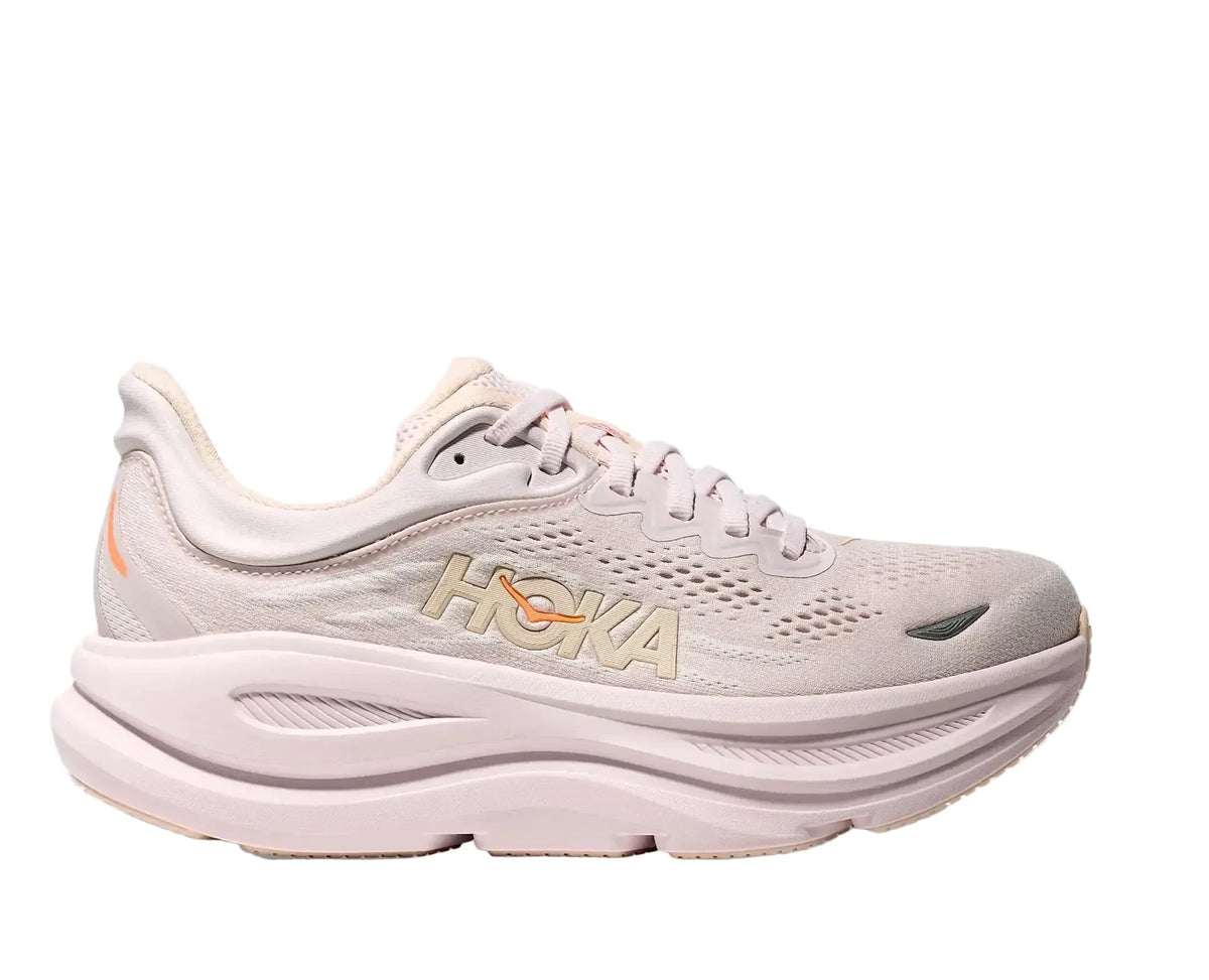 Hoka Bondi 9 Lilac Cream Tangerine Glow Women's
