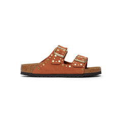 Birkenstock Arizona Rivets (Dark Rust Suede)