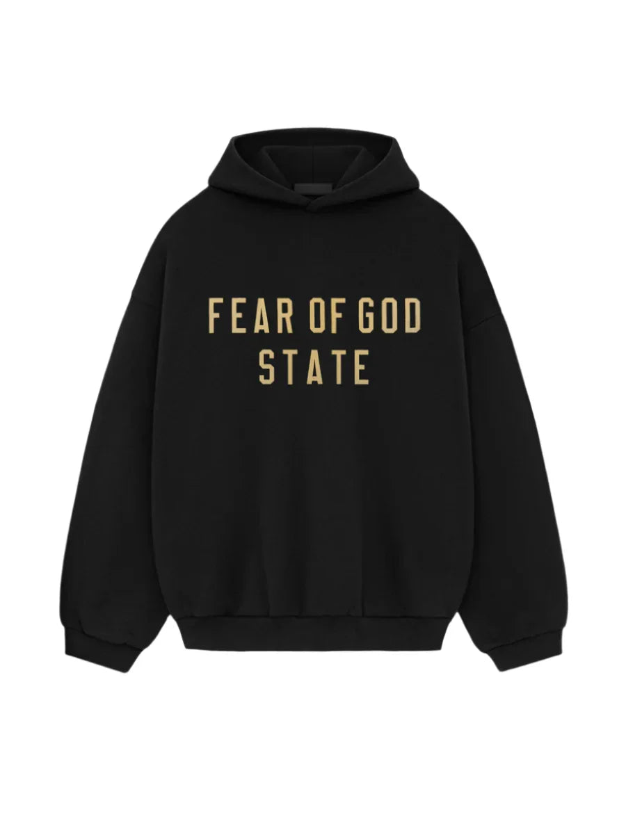 Fear Of God Essentials State Hoodie Black