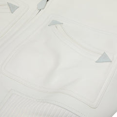 Adidem Asterisks Lambskin Jacket (White)