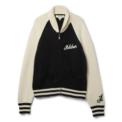 Adidem Asterisks Knit Zip Up Sweater (Cream)