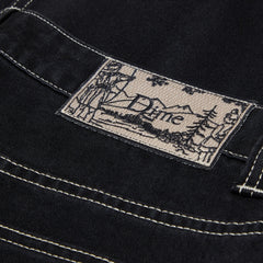 Dime Classic Relaxed Denim Pants (Black/Contrast Stitch)