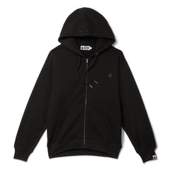 A Bathing Ape One Point Relaxed Fit Full Zip Hoodie (Black)