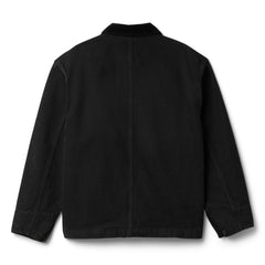 A Bathing Ape  Line Camo Jacquard Patched Pocket Garment Dye Work Jacket (Black)