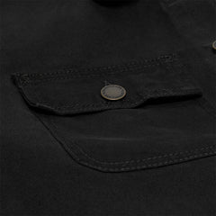 A Bathing Ape  Line Camo Jacquard Patched Pocket Garment Dye Work Jacket (Black)