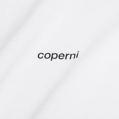 COPERNI Ruffle Logo Boxy T-Shirt (White)