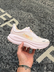 Hoka Bondi 9 Lilac Cream Tangerine Glow Women's