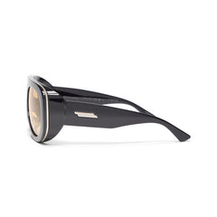 Bottega Veneta Aviator Sunglasses (Black/Orange)