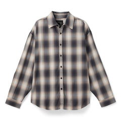 Beach Brains Drop Long Sleeve Shirt (Grey/Pink check)
