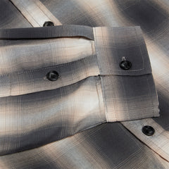 Beach Brains Drop Long Sleeve Shirt (Grey/Pink check)