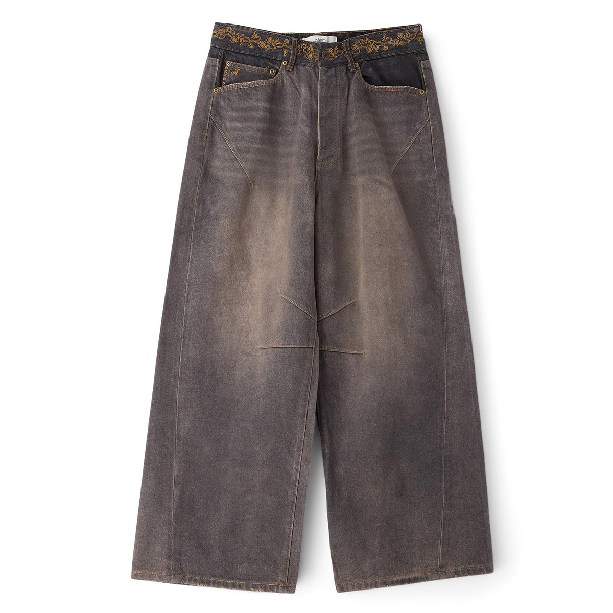 Adidem Asterisks Waxed Two-Tone Denim (Black)