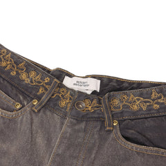 Adidem Asterisks Waxed Two-Tone Denim (Black)