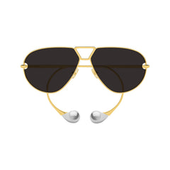 Bottega Veneta BV1437S-001 (Gold-Gold-Grey)