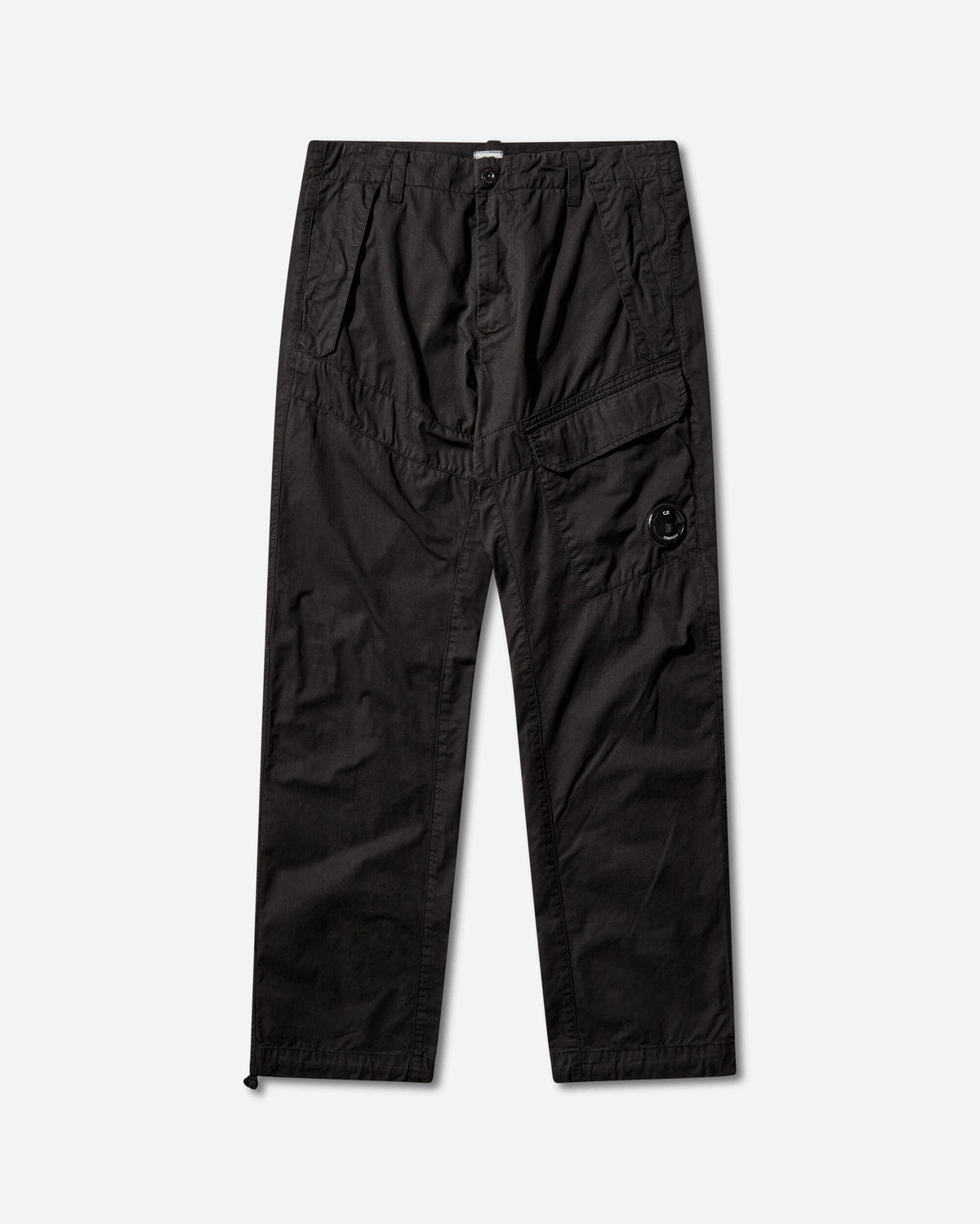 Men's Cotton Gabardine Cargo Pants Black