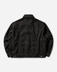 Men's Everson Trucker Jacket Black (Garment Dyed)