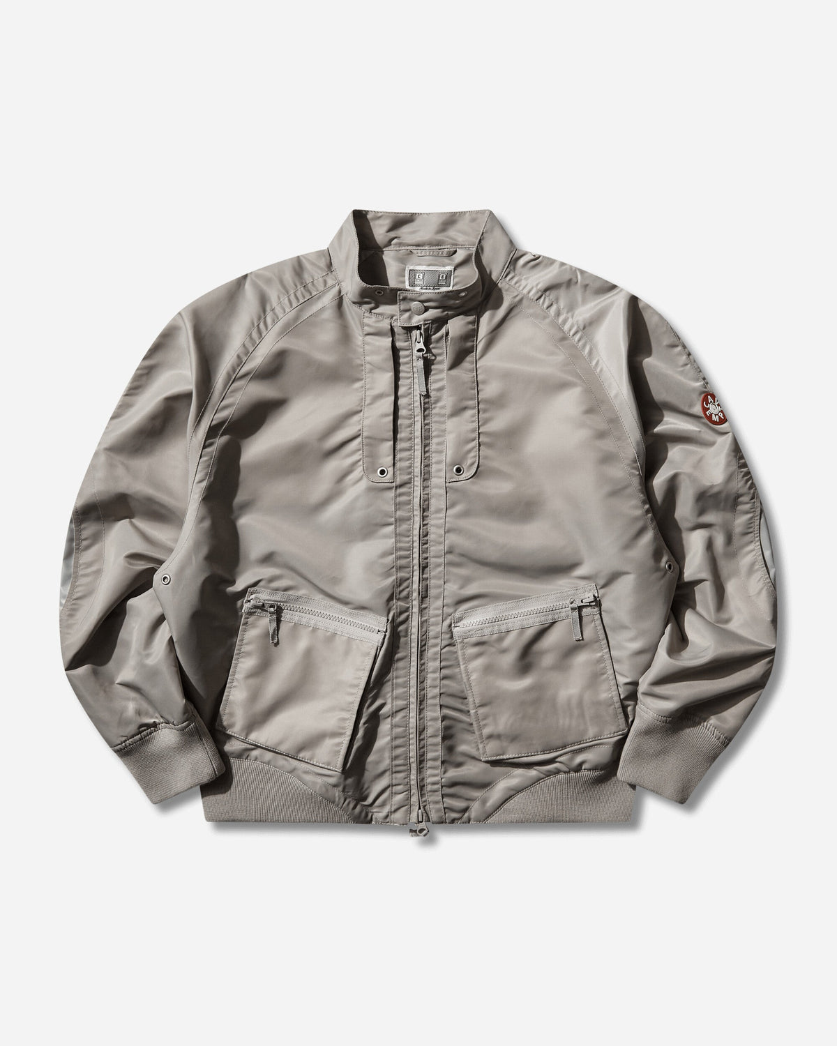 Men's Design Nylon Zip Jacket Grey