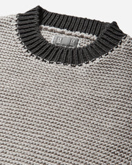 Men's Coloured Cotton Knit Sweater Grey