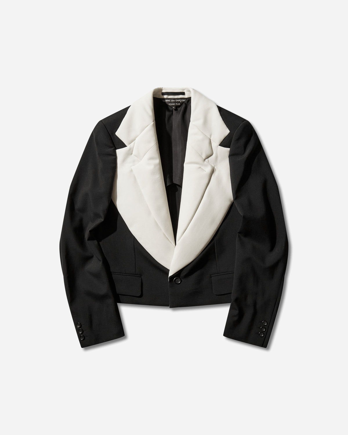 Men's Double-Lapels Blazer Black / Natural
