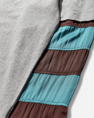 Men's Contrast Sleeves T-Shirt Grey Melange