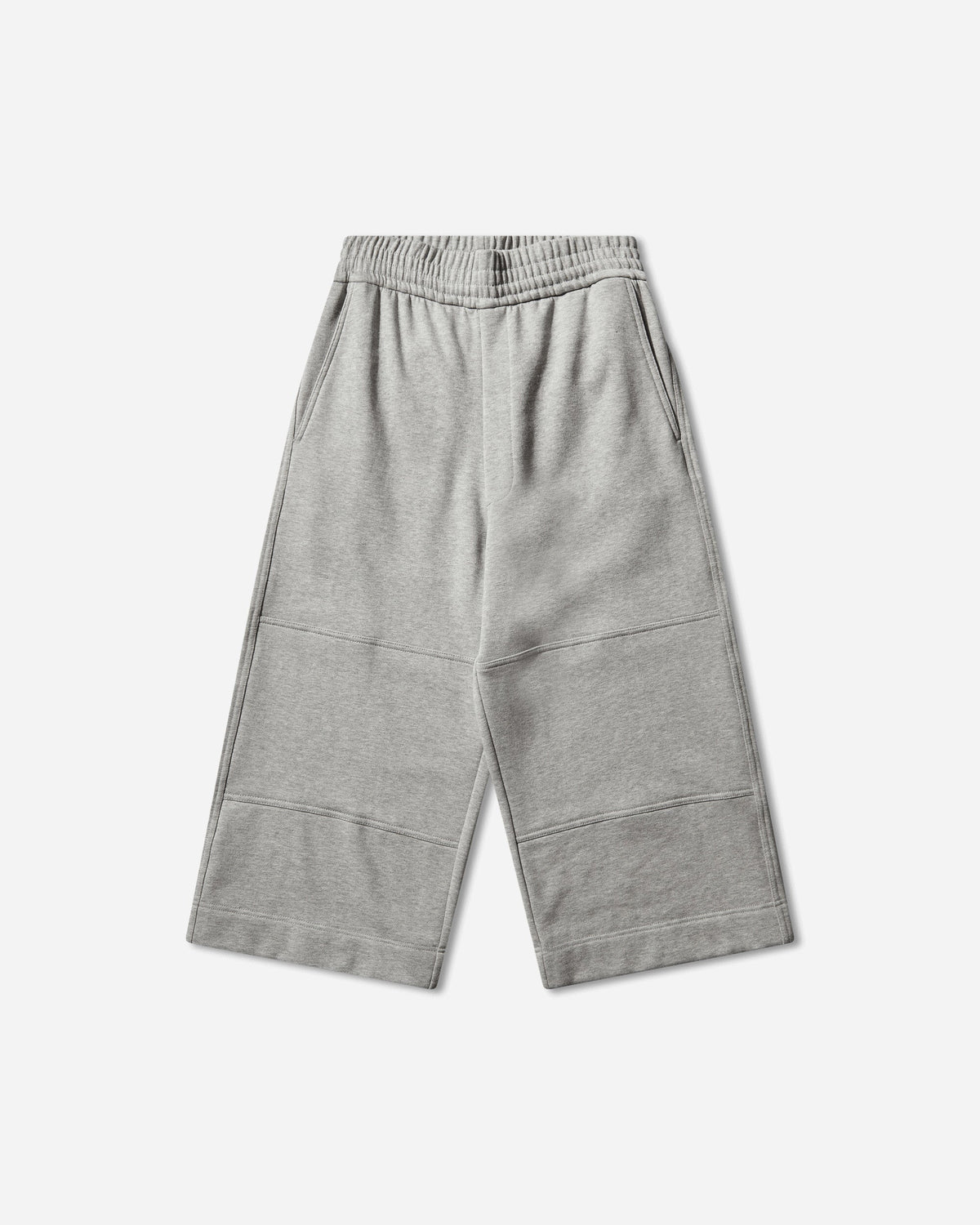 Men's Loose Cotton Shorts Grey Melange