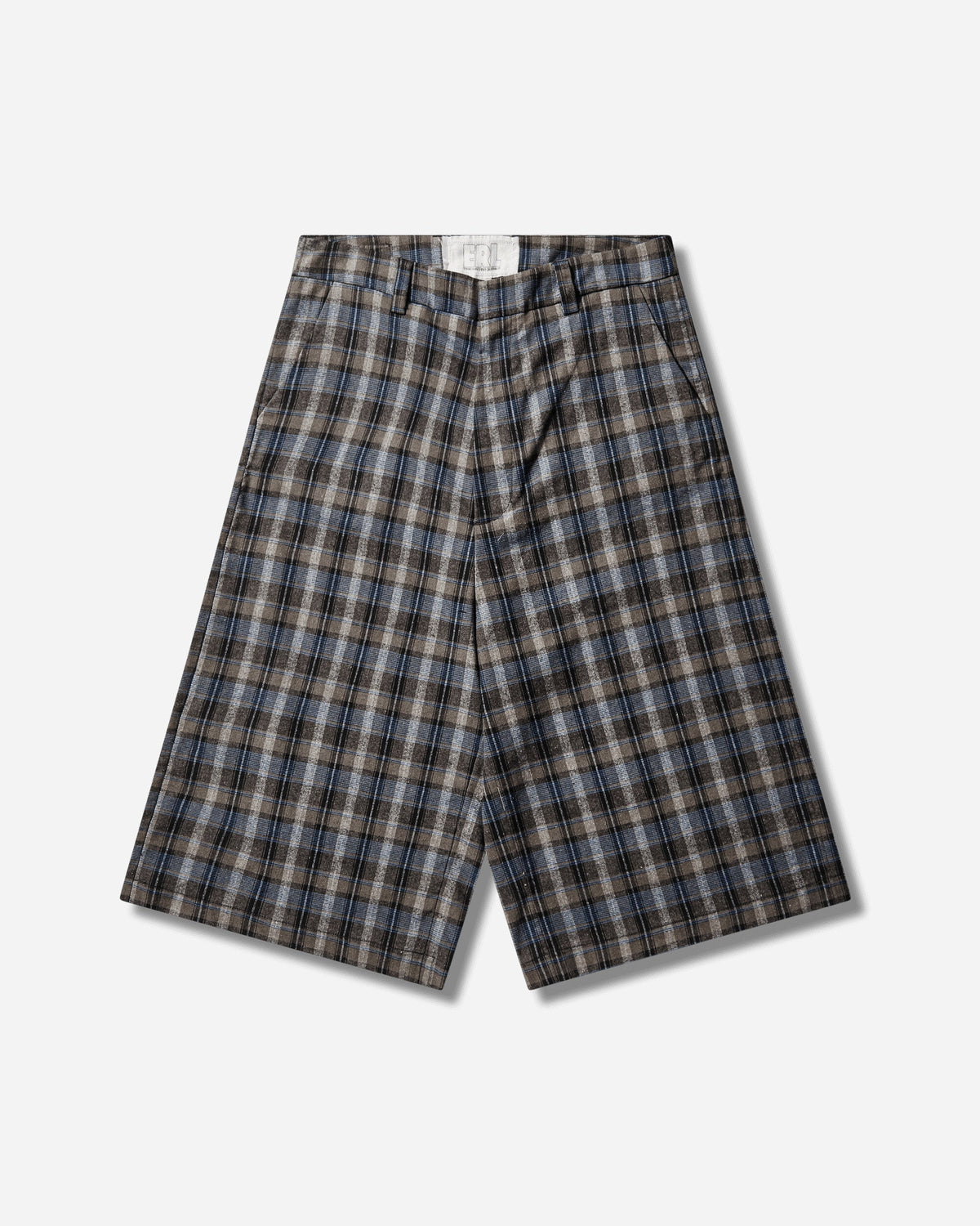 Men's Check Shorts Grey
