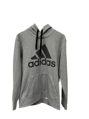 Vintage Adidas 3 Stripe Logo Hoodie Large
