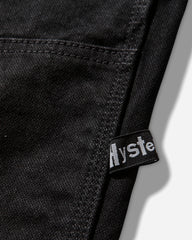 Men's Double Knee Denim Pants Black