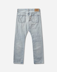 Men's DPC Processed Slim Straight Denim Pants Light Indigo Blue