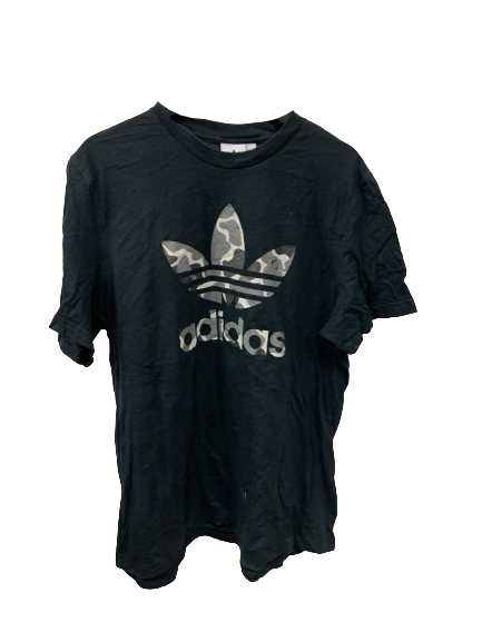 Vintage Adidas Camo Dark Blue T-Shirt X-Large