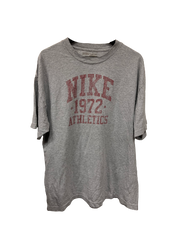 Vintage Nike Athletics 1972 Grey T-Shirt X-Large