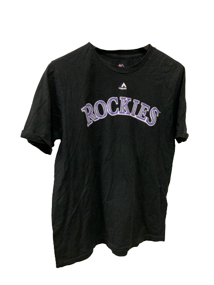 Vintage MLB Colorado Rockies Black T-Shirt X-Large