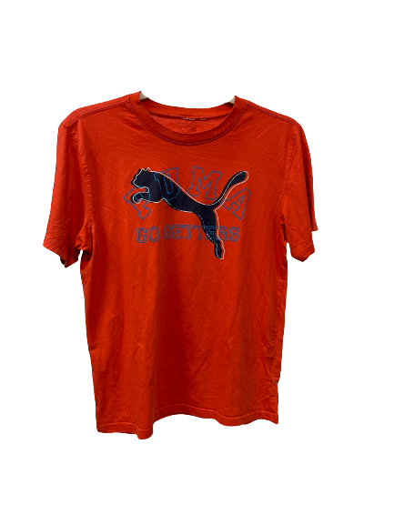 Vintage Go Getters Puma Red T-Shirt Small