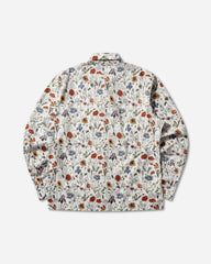 Men's Floral Longsleeve Shirt White / Red / Purple / Blue