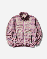 Men's Ashland Stripe & Bone Fleece Zip Jacket Pink