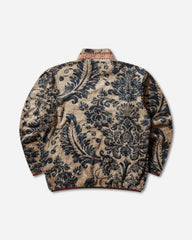 Men's Damask Fleece Zip Jacket Beige