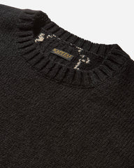 Men's 5G Wool Bone Crewneck Sweater Black