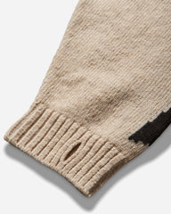 Men's 5G Wool Bone Crewneck Sweater Ecru