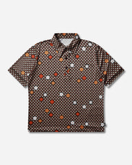 Men's Floral Polo Shirt Black / Red