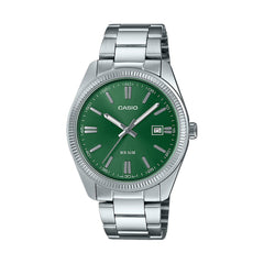 Casio Metal Analog  (Slver / Green)