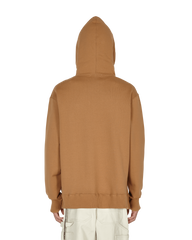 Logo Hooded Sweatshirt Brown